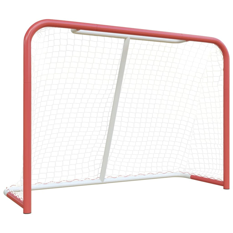 Load image into Gallery viewer, Vidaxl hockeydoel met net 153x60x118 cm staal en polyester rood en wit