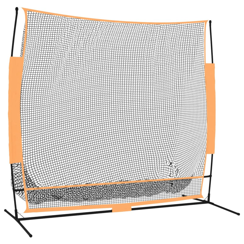 Load image into Gallery viewer, Vidaxl golftrainingsnet 215x107x216 cm polyester zwart en oranje