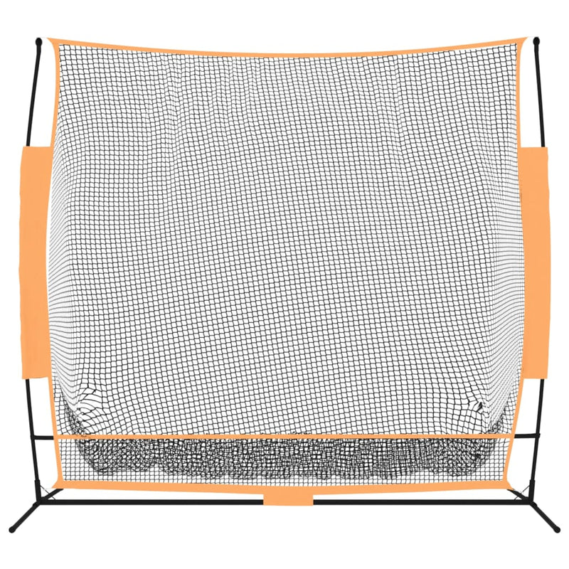 Load image into Gallery viewer, Vidaxl golftrainingsnet 215x107x216 cm polyester zwart en oranje