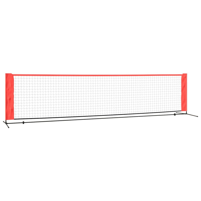 Load image into Gallery viewer, Vidaxl tennisnet 400x100x87 cm polyester zwart en rood