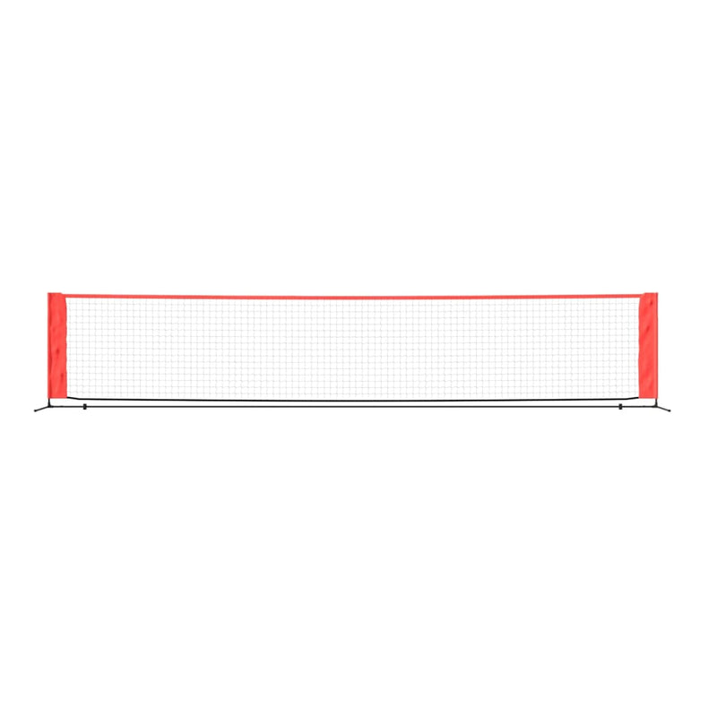 Afbeelding laden in galerijviewer, Vidaxl tennisnet 500x100x87 cm polyester zwart en rood