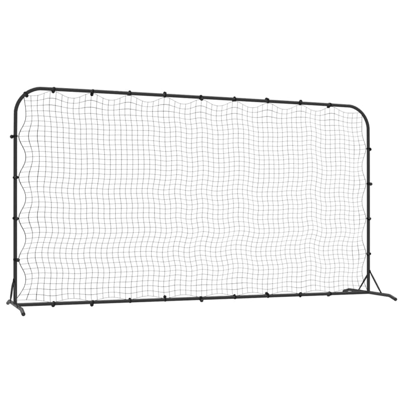 Load image into Gallery viewer, Vidaxl voetbal rebounder 366x90x183 cm hdpe zwart