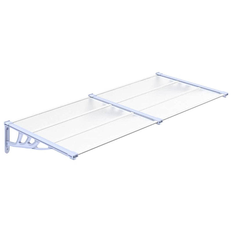 Load image into Gallery viewer, Vidaxl deurluifel 199x90 cm polycarbonaat grijs en transparant