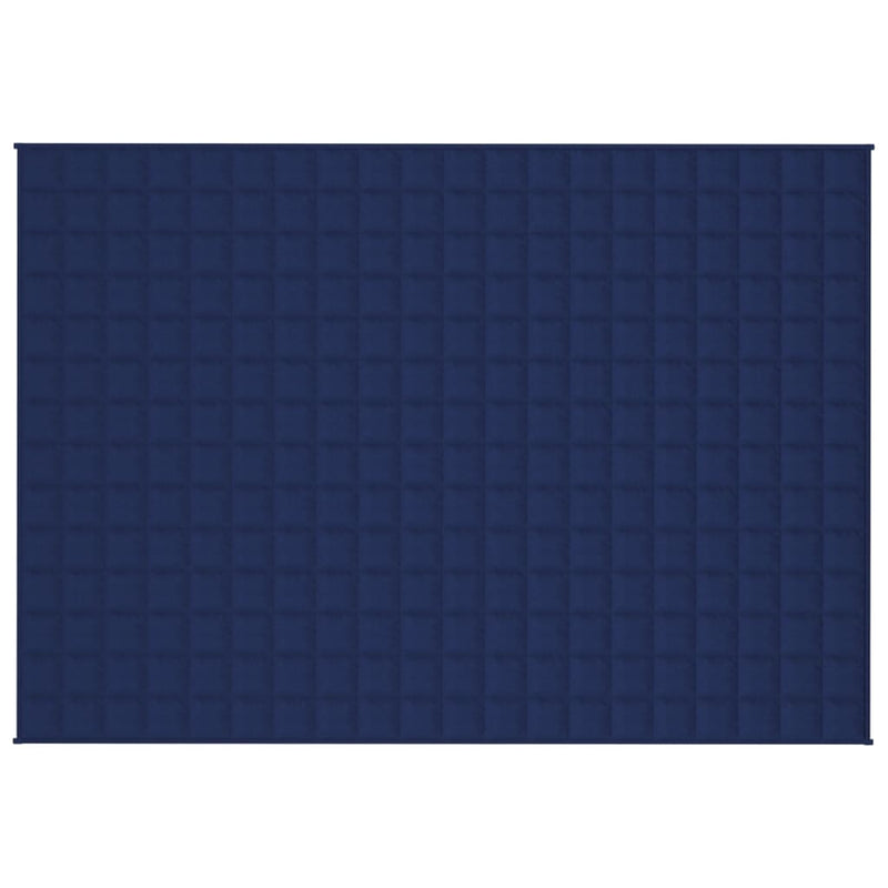 Afbeelding laden in galerijviewer, Vidaxl verzwaringsdeken 135x200 cm 6 kg stof blauw