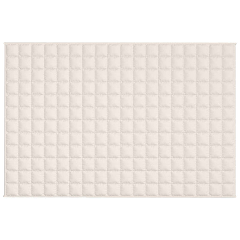 Load image into Gallery viewer, Vidaxl verzwaringsdeken 122x183 cm 9 kg stof lichtcrèmekleurig