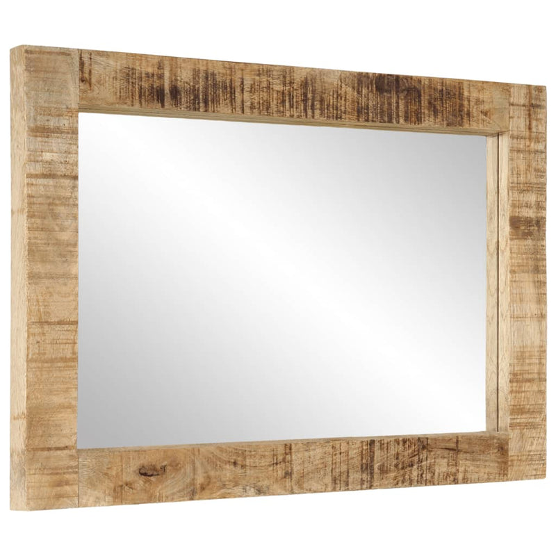 Chargez l'image dans la visionneuse de la galerie, Vidaxl spiegel 70x50 cm massief mangohout en glas