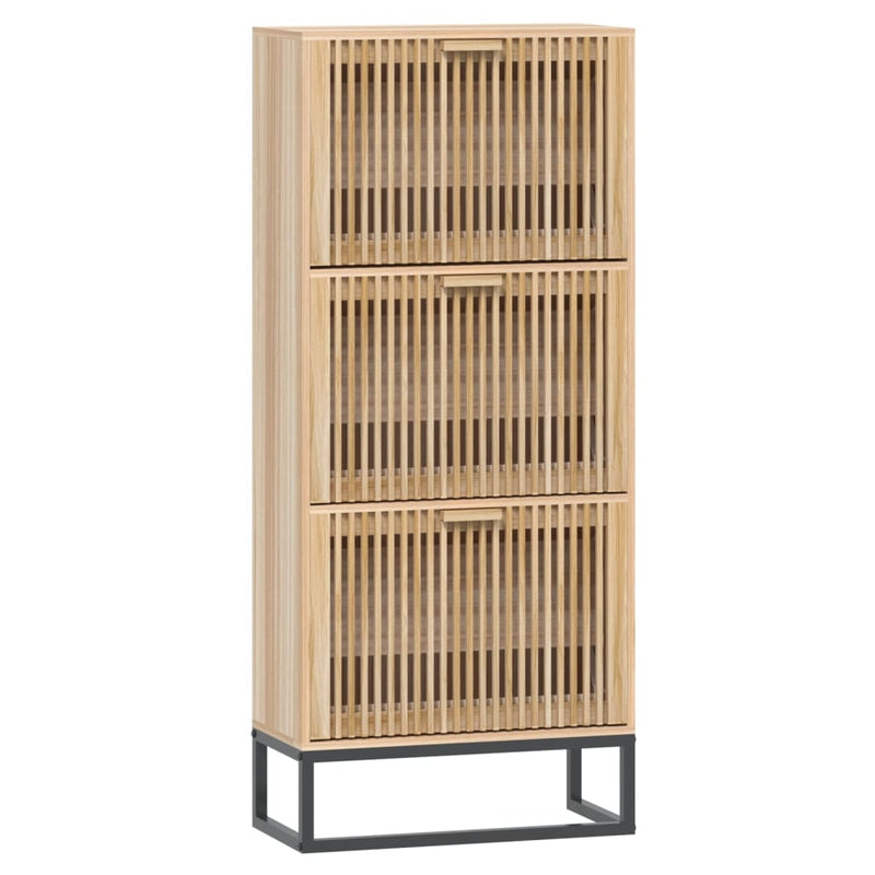 ギャラリービューアに画像をロードする, Vidaxl schoenenkast 52x25x120 cm bewerkt hout