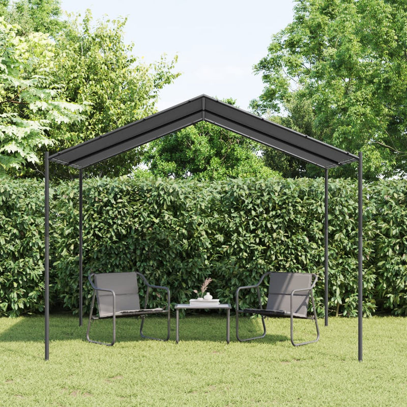 Load image into Gallery viewer, Vidaxl tuinpaviljoen 3x3 m staal en stof antracietkleurig