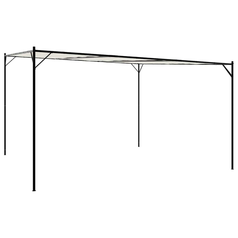 Load image into Gallery viewer, Vidaxl prieel 4x4 m 180 g m² stof en staal wit
