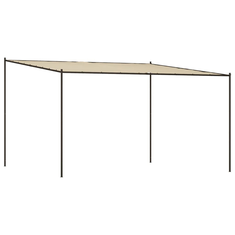 Load image into Gallery viewer, Vidaxl prieel 4x4 m 180 g m² stof en staal beige