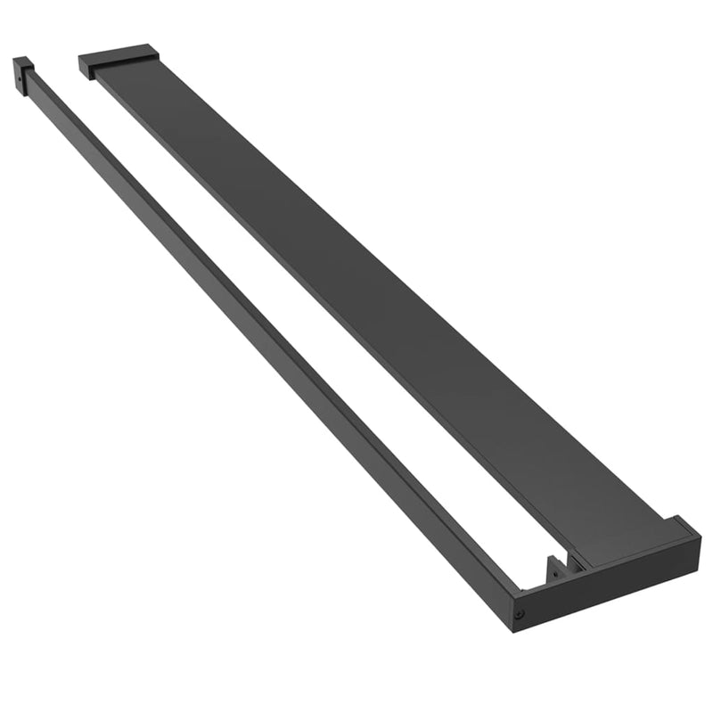 Load image into Gallery viewer, VidaXL Doucheschap voor inloopdouchewand 90 cm aluminium zwart