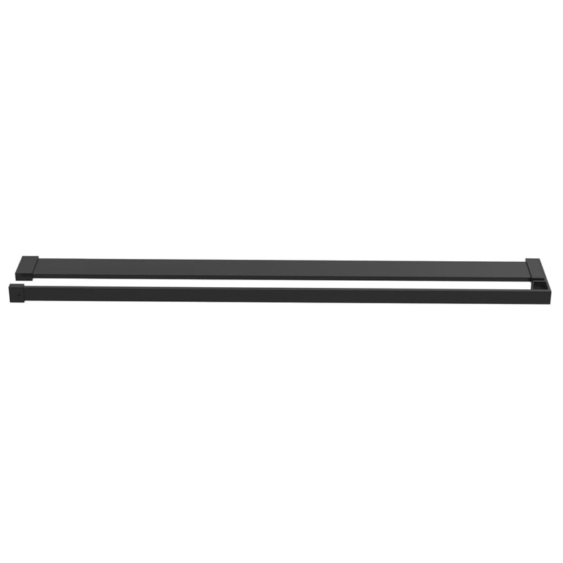 Load image into Gallery viewer, VidaXL Doucheschap voor inloopdouchewand 90 cm aluminium zwart
