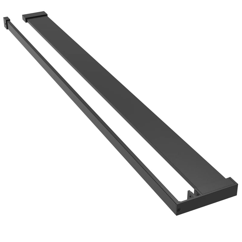 Load image into Gallery viewer, Vidaxl doucheschap voor inloopdouchewand 100 cm aluminium zwart