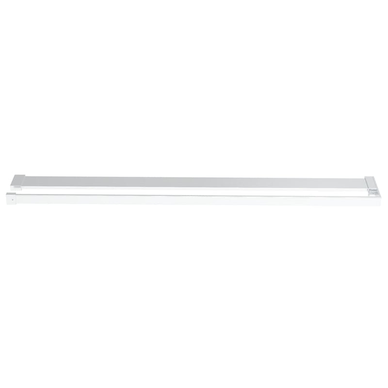 Load image into Gallery viewer, Vidaxl wandschap voor inloopdouchewand 80 cm aluminium chroomkleurig