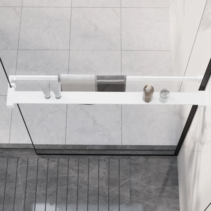 Load image into Gallery viewer, VidaXL Wandschap voor inloopdouchewand 80 cm aluminium wit