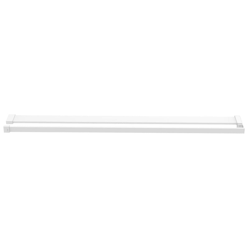 Load image into Gallery viewer, Vidaxl wandschap voor inloopdouchewand 115 cm aluminium wit