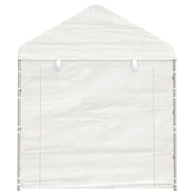 Load image into Gallery viewer, Vidaxl prieel met dak 2,28x2,23x2,69 m polyetheen wit