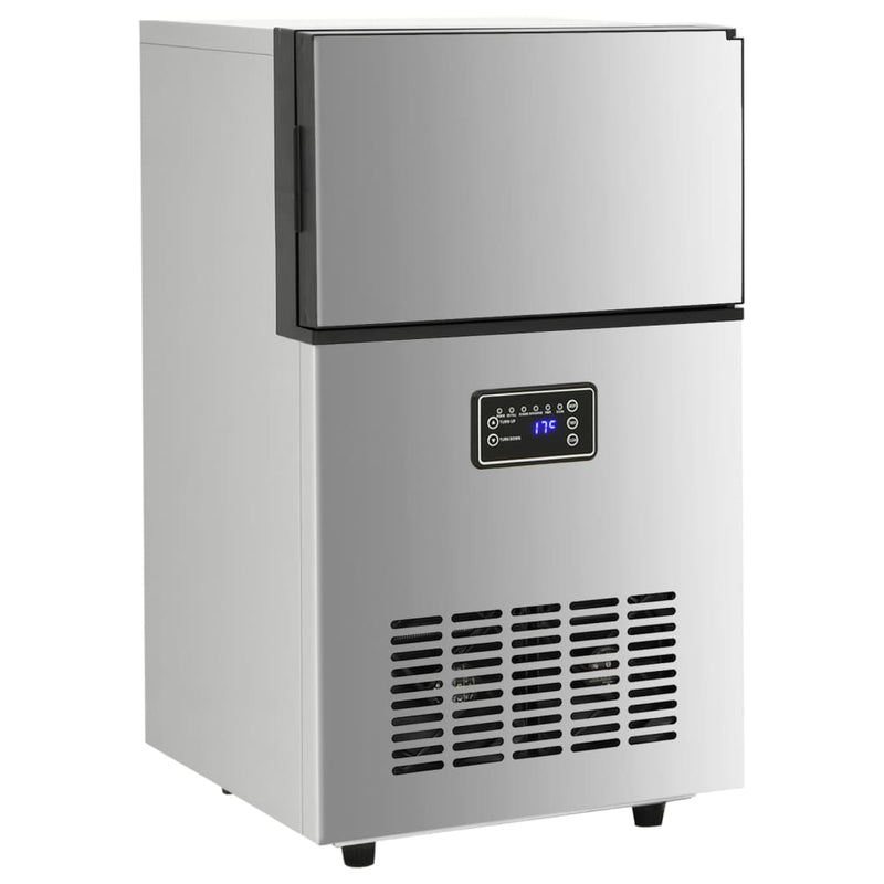 Load image into Gallery viewer, Vidaxl ijsblokjesmachine 45 kg 24 u zilverkleurig