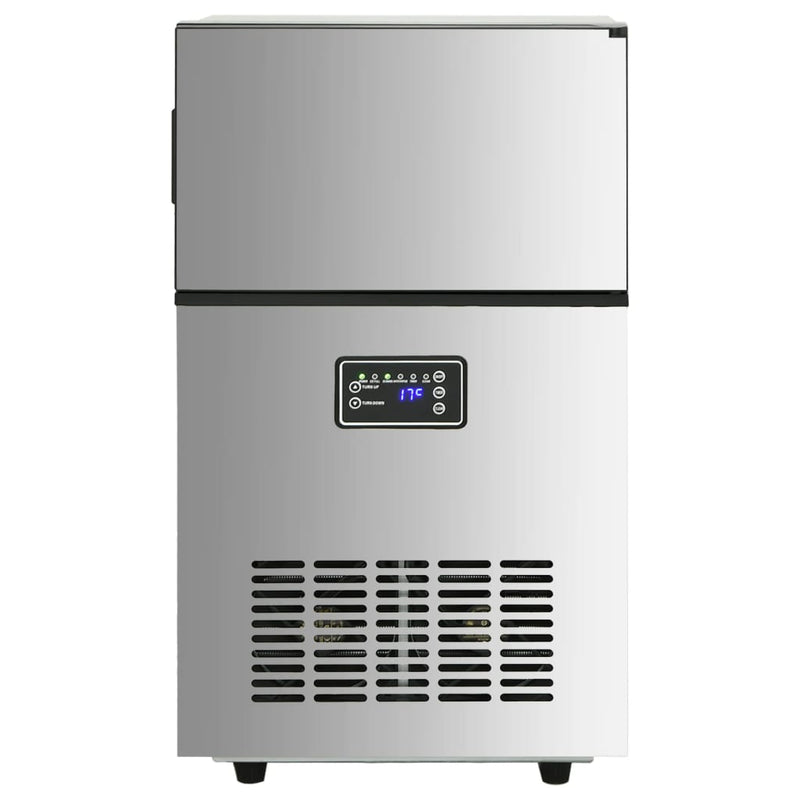 Load image into Gallery viewer, Vidaxl ijsblokjesmachine 45 kg 24 u zilverkleurig