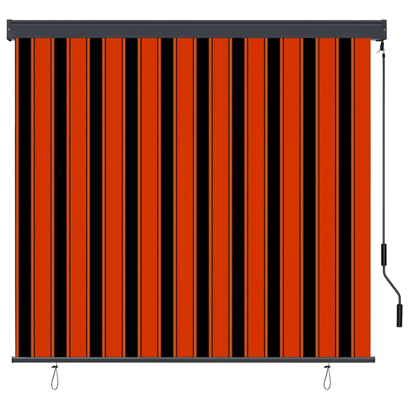 Chargez l'image dans la visionneuse de la galerie, Vidaxl rolgordijn oranje en bruin 180 x 250 cm stof en aluminium