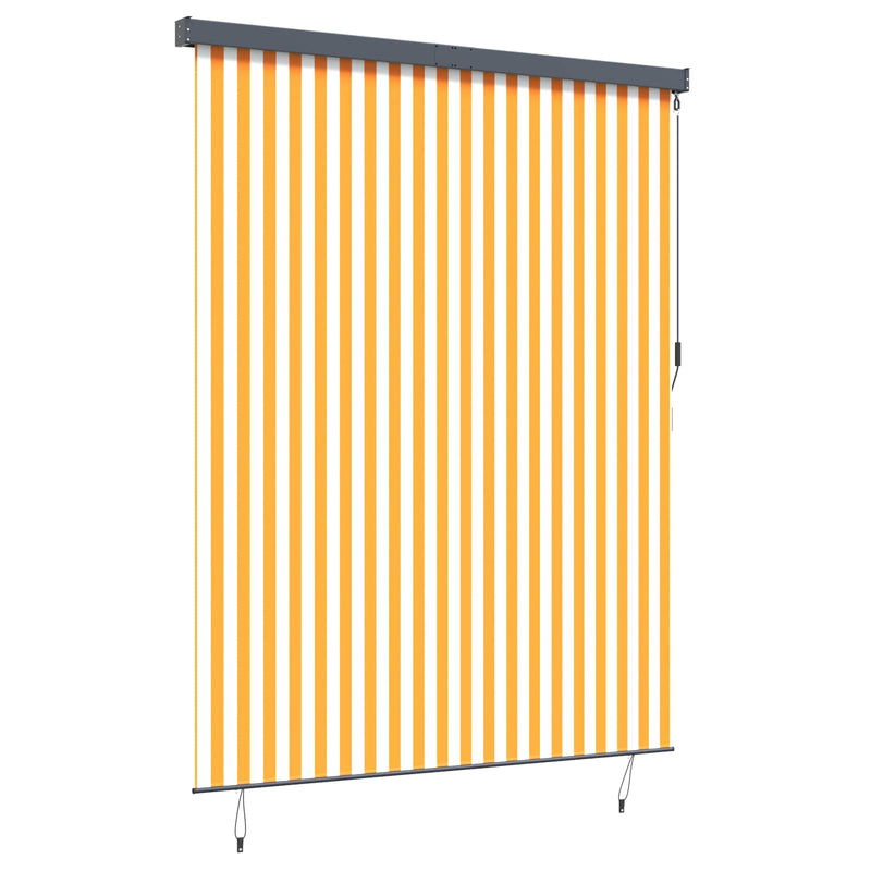 Laden Sie das Bild in Galerie -Viewer, Vidaxl rolgordijn wit en oranje 200 x 250 cm stof en aluminium