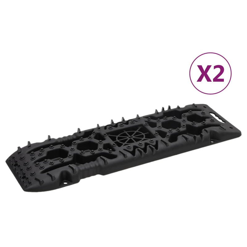 Load image into Gallery viewer, Vidaxl gripplaten 2 st 107x31x7 cm nylon zwart