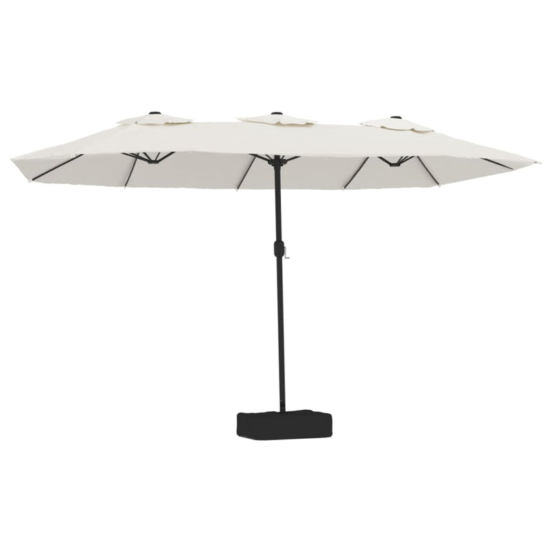Load image into Gallery viewer, VidaXL Parasol dubbel 449x245 cm zandwit