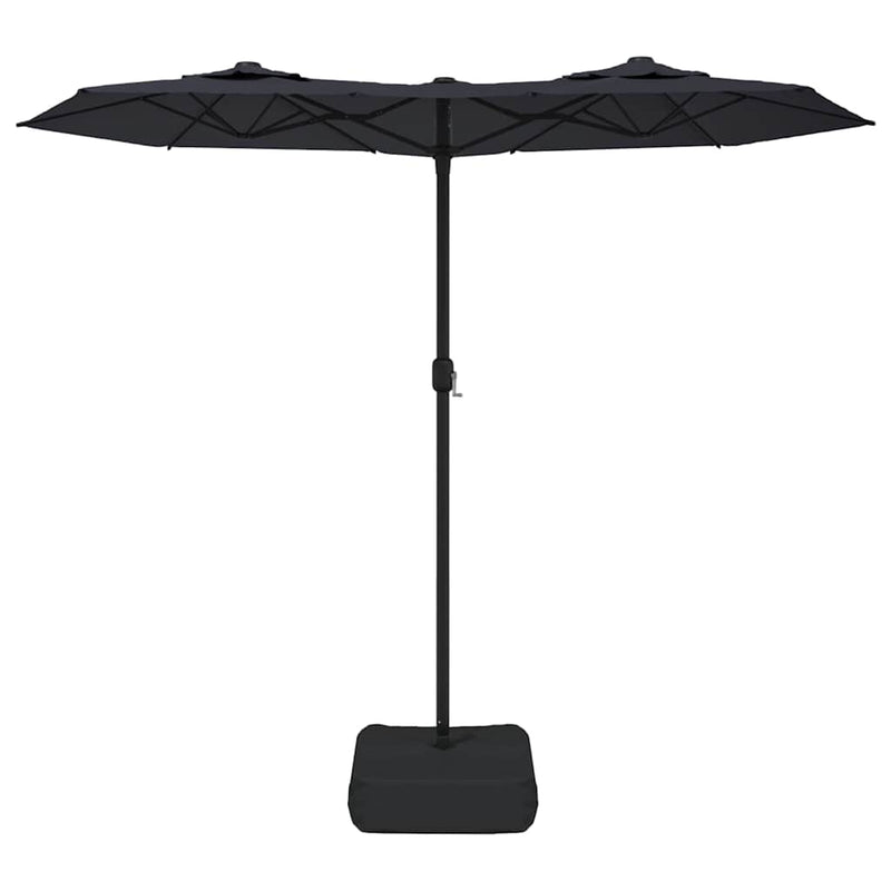 Load image into Gallery viewer, Vidaxl parasol dubbel dak 316x145 cm zwart