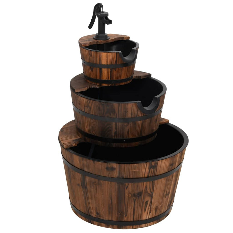 Load image into Gallery viewer, Vidaxl waterfontein met pomp 60x60x94 cm massief vurenhout
