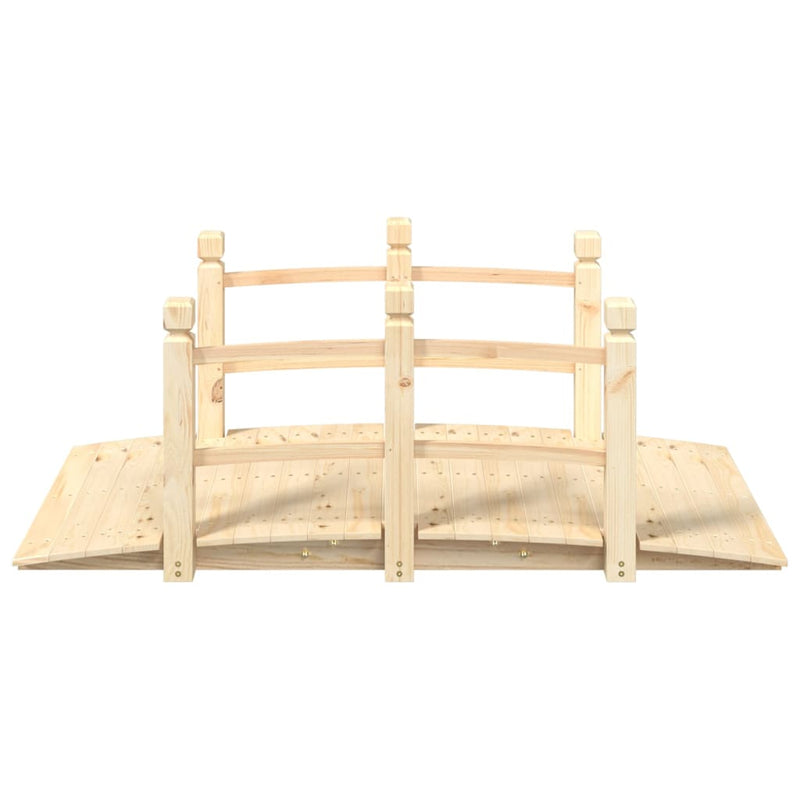 ギャラリービューアに画像をロードする, Vidaxl tuinbrug met leuningen 150x67x56 cm massief vurenhout