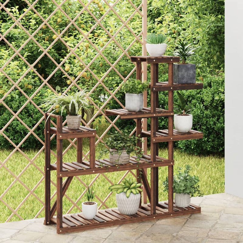 Load image into Gallery viewer, Vidaxl plantenstandaard 110x25x111 cm massief vurenhout