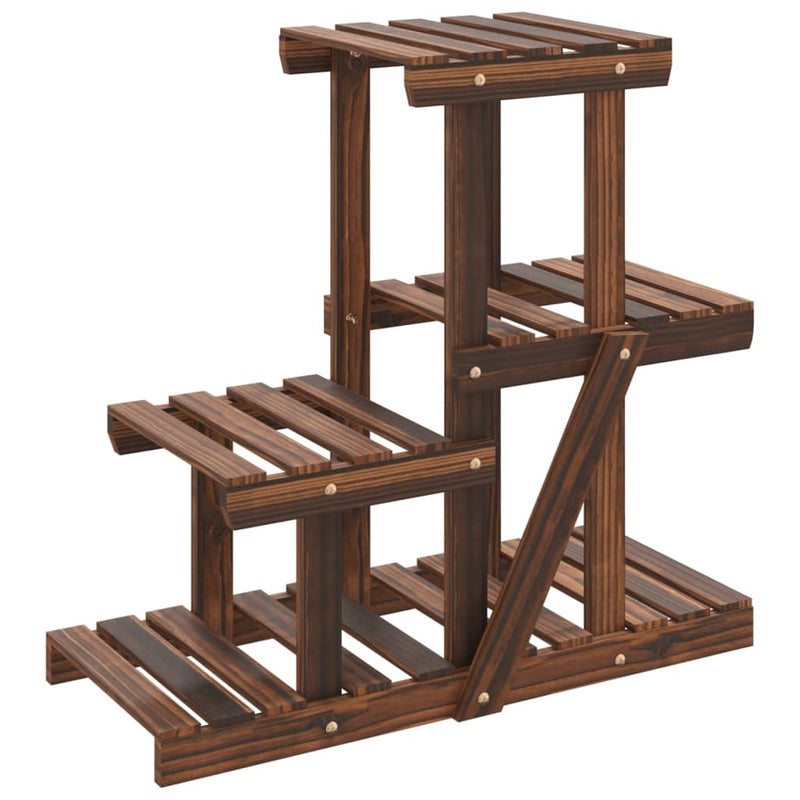 Afbeelding laden in galerijviewer, Vidaxl plantenstandaard 58x25x51 cm massief vurenhout