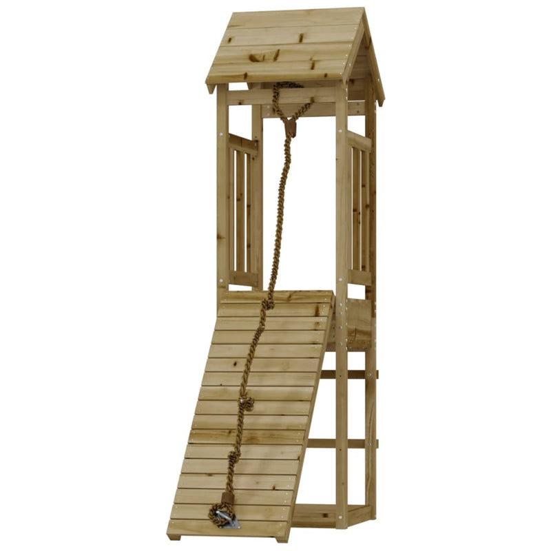 Load image into Gallery viewer, VidaXL Speelhuis met klimwand geïmpregneerd grenenhout