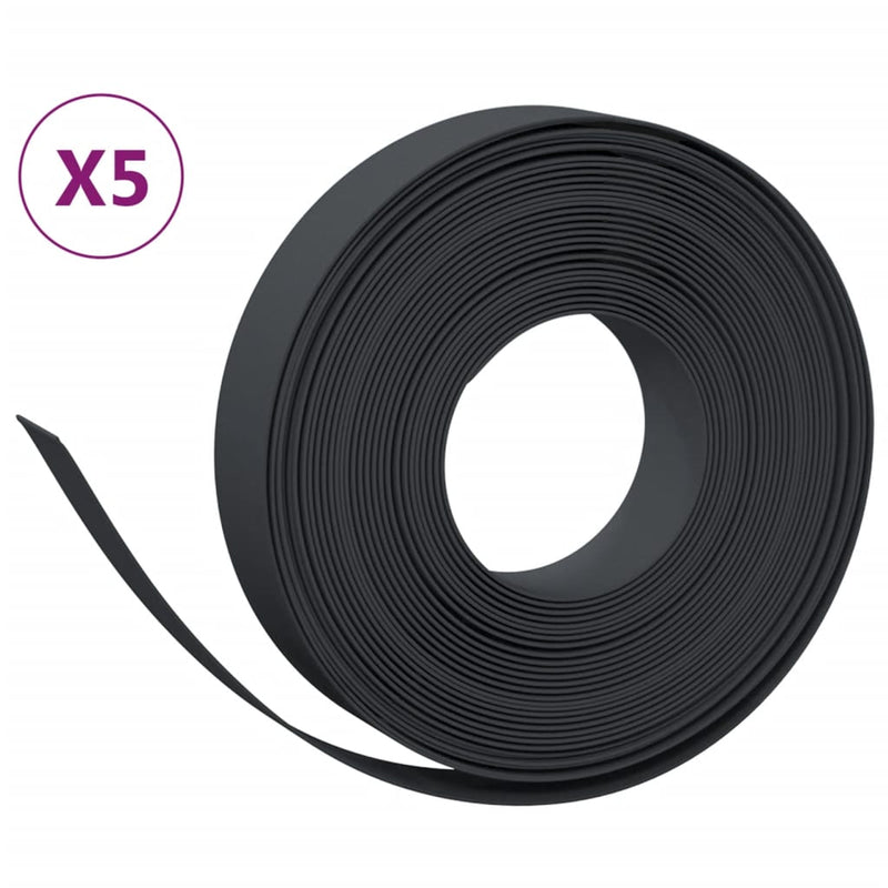 Load image into Gallery viewer, Vidaxl tuinranden 5 st 10 m 10 cm polyetheen zwart
