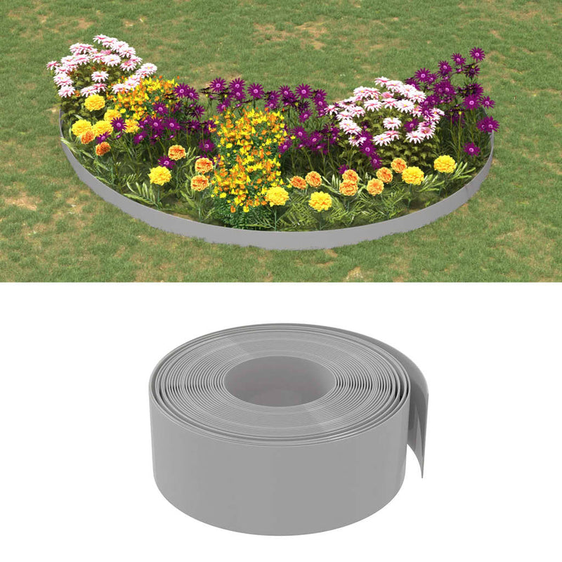 Load image into Gallery viewer, Vidaxl tuinranden 3 st 10 m 20 cm polyetheen grijs