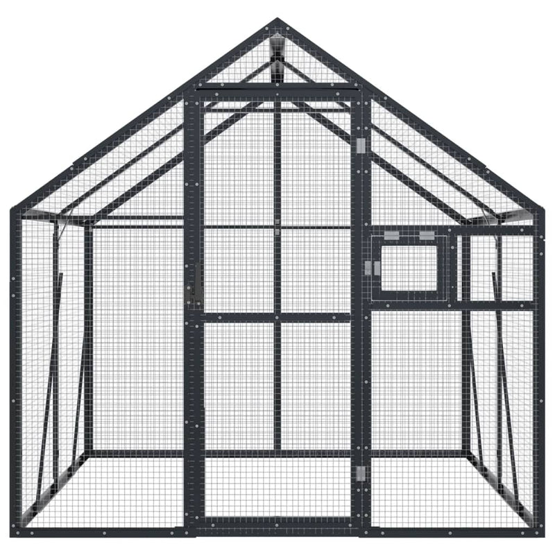 Load image into Gallery viewer, Vidaxl volière 1,79x2x1,85 m aluminium antracietkleurig