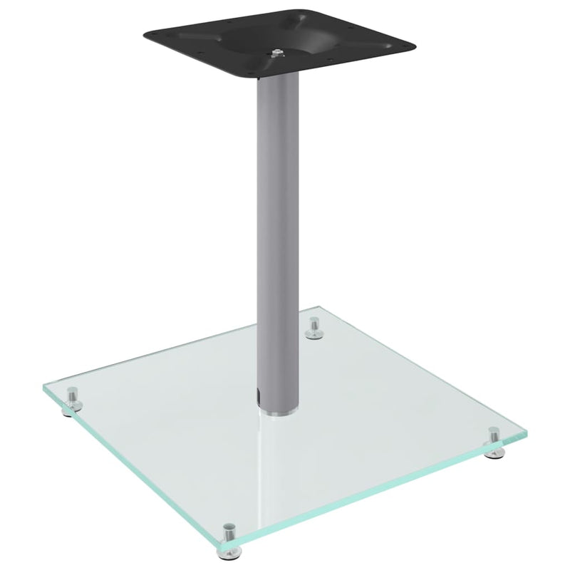 Load image into Gallery viewer, Vidaxl luidsprekerstandaards 2 st 1 pijler gehard glas zilverkleurig