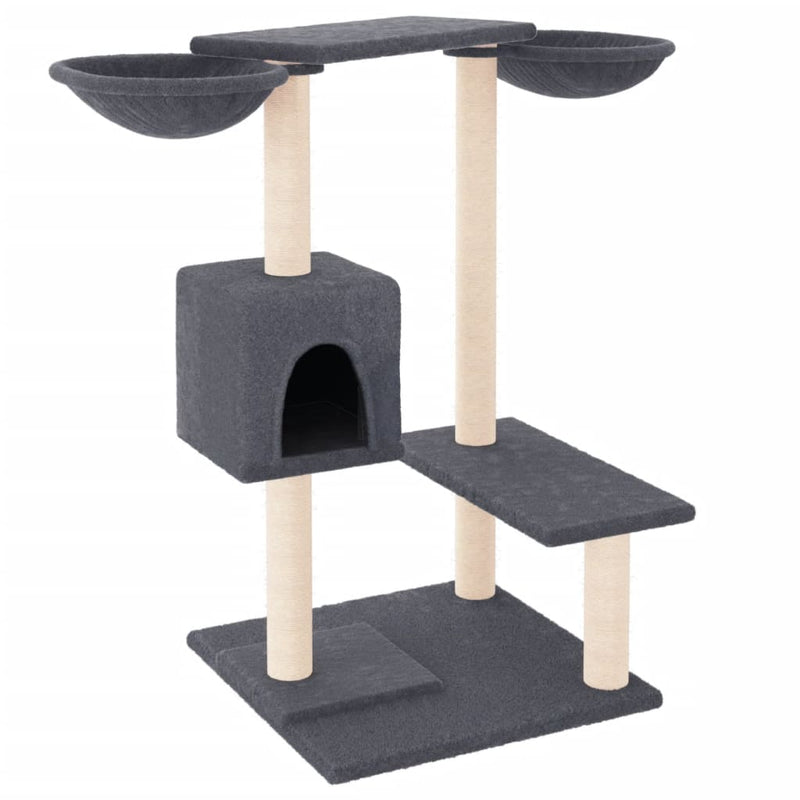 Load image into Gallery viewer, Vidaxl kattenmeubel met krabpalen 82 cm donkergrijs