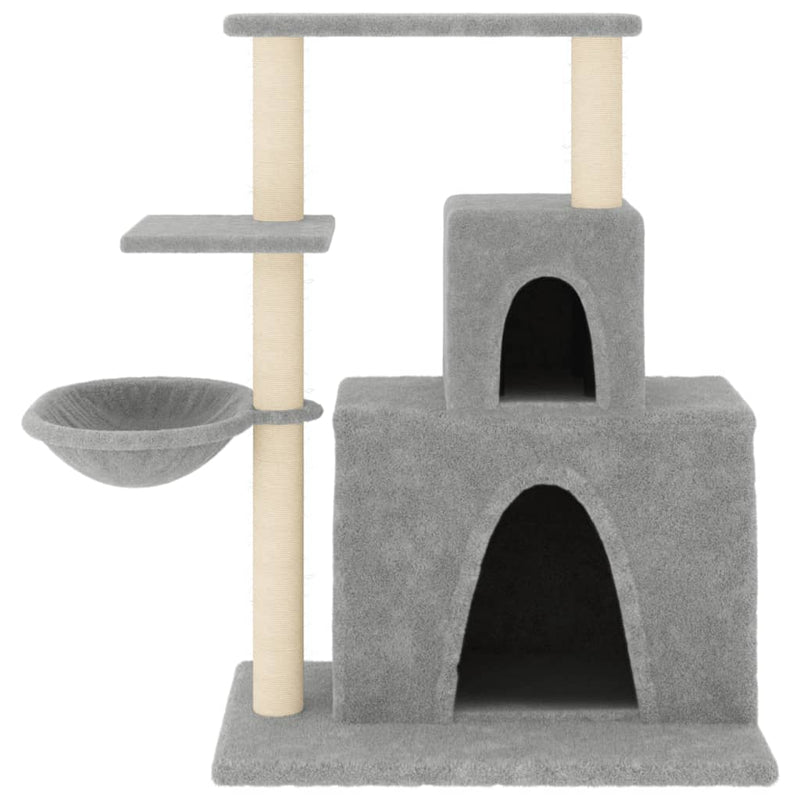 Load image into Gallery viewer, Vidaxl kattenmeubel met sisal krabpalen 83 cm lichtgrijs