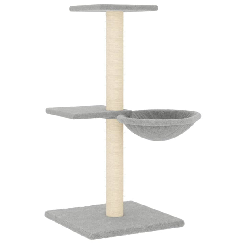 Load image into Gallery viewer, Vidaxl kattenmeubel met sisal krabpalen 72 cm lichtgrijs