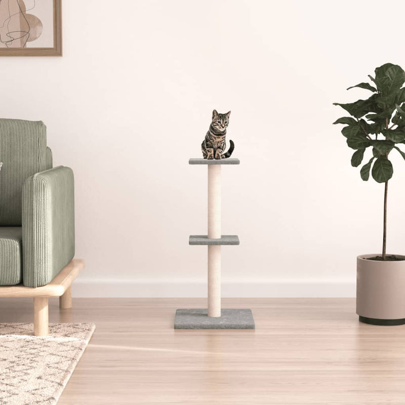 Load image into Gallery viewer, Vidaxl kattenmeubel met sisal krabpalen 73 cm lichtgrijs