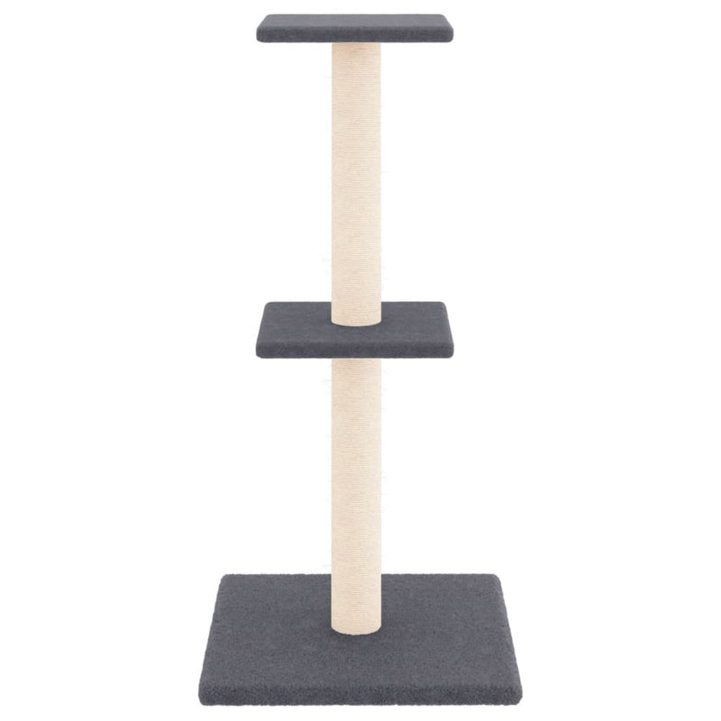 Load image into Gallery viewer, Vidaxl kattenmeubel met sisal krabpalen 73 cm donkergrijs