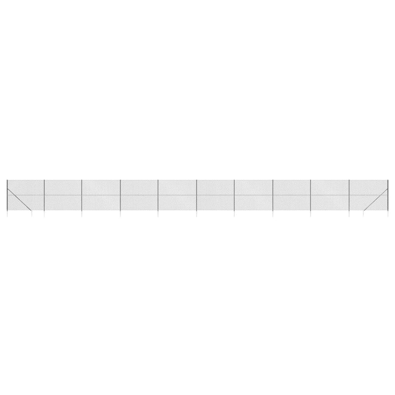 Load image into Gallery viewer, VidaXL Gaashek met grondankers 1,4x25 m antracietkleurig