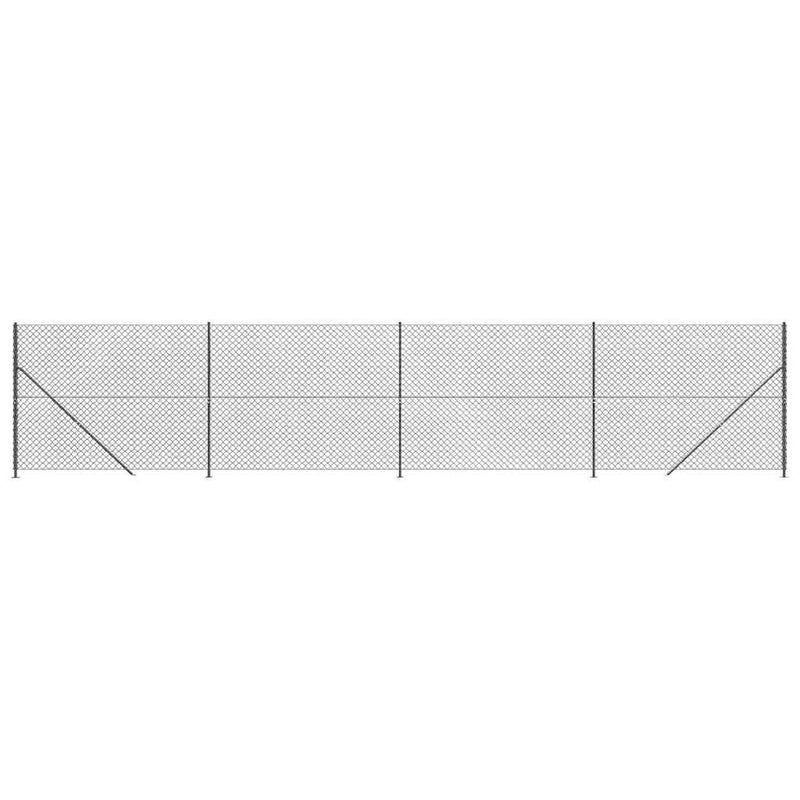 ギャラリービューアに画像をロードする, Vidaxl gaashek met flens 1,8x10 m antracietkleurig