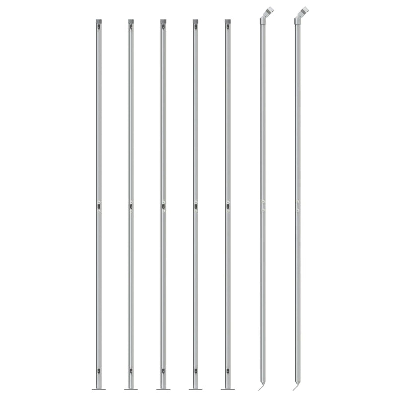 Load image into Gallery viewer, Vidaxl gaashek met flens 1,4x10 m zilverkleurig