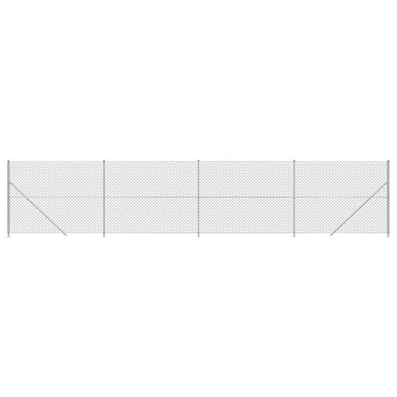 Load image into Gallery viewer, Vidaxl gaashek met flens 1,8x10 m zilverkleurig