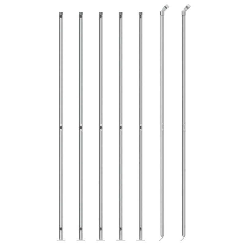 Load image into Gallery viewer, Vidaxl gaashek met flens 2,2x10 m zilverkleurig