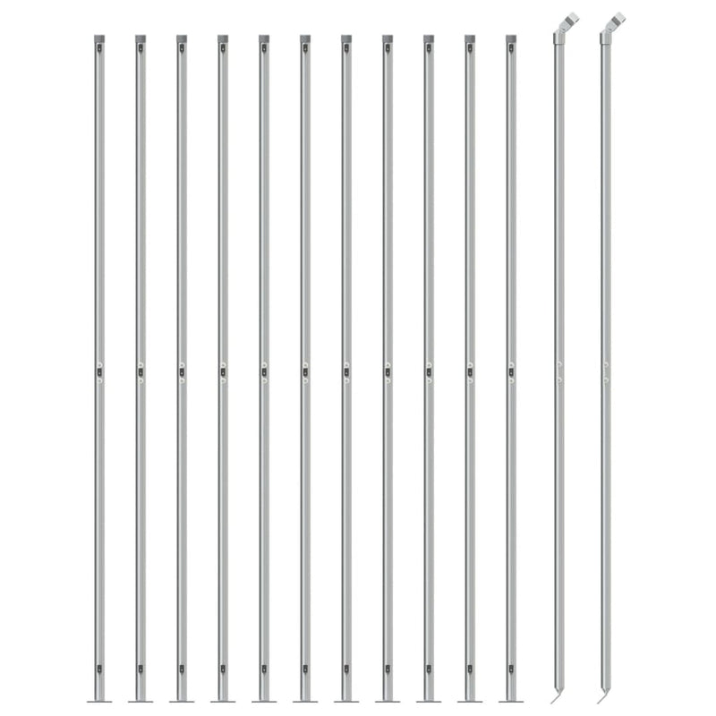 Load image into Gallery viewer, VidaXL Gaashek met flens 2,2x25 m zilverkleurig