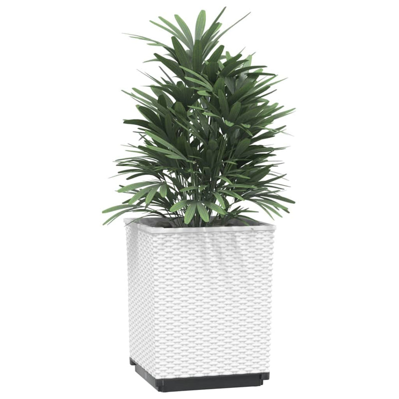 Cargue la imagen en el visor de la galería, Vidaxl plantenbakken 4 st 30x30x37 cm polypropeen wit