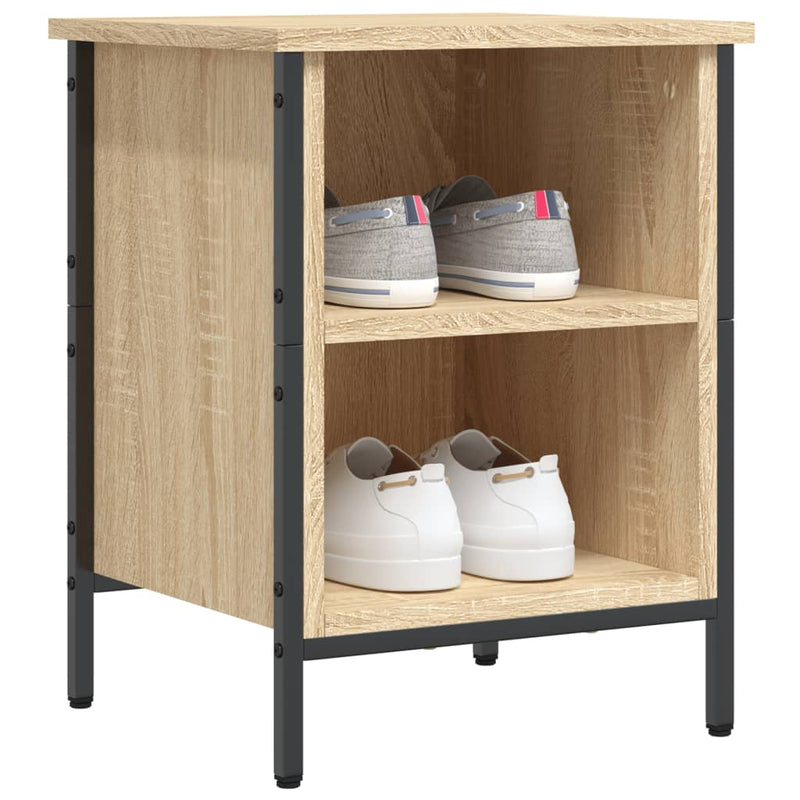 Load image into Gallery viewer, Vidaxl schoenenkast 38x35x50 cm bewerkt hout sonoma eikenkleurig